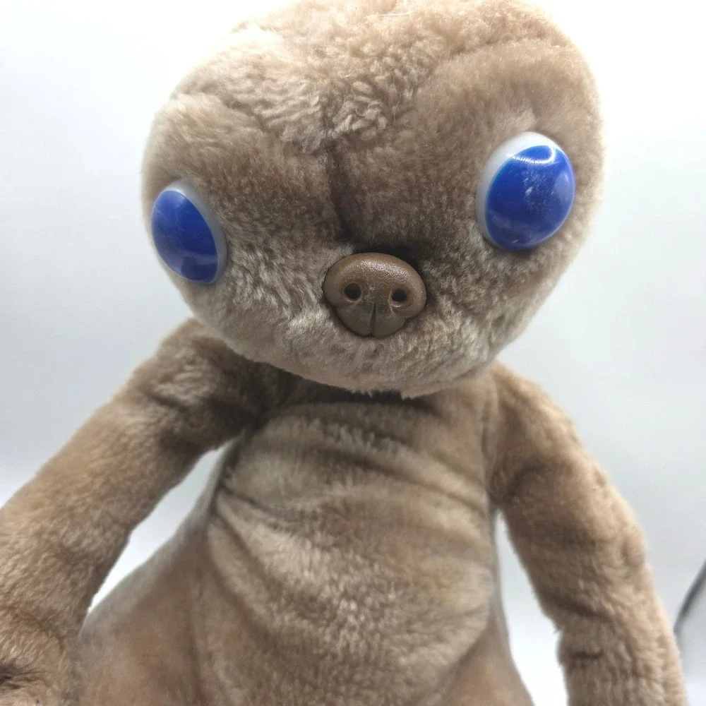 Vintage 1982 Kamar Showtime ET‎ The Extra-Terrestrial Plush Blue Eyes 1980s Toy